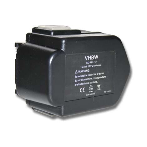 vhbw Batería compatible con Fromm P320 flejadoras, herramientas (2100mAh, 12V, Ni-MH)