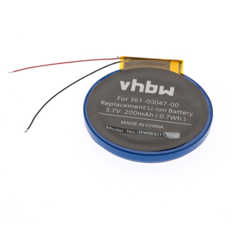 

vhbw Batería recargable compatible con Garmin Approach S1, S3, S4 smartwatch, reloj de actividad (200 mAh, 3,7 V, Li-Ion)