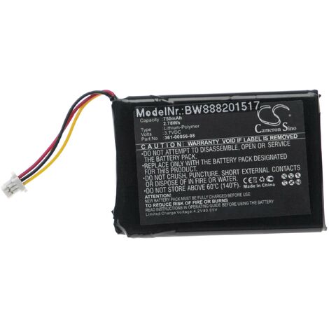 vhbw Batería compatible con Garmin Drive 50 LM, 51LMT, 51LMT-S navegador, navi, GPS (750 mAh, 4,2 V, Li-Ion)