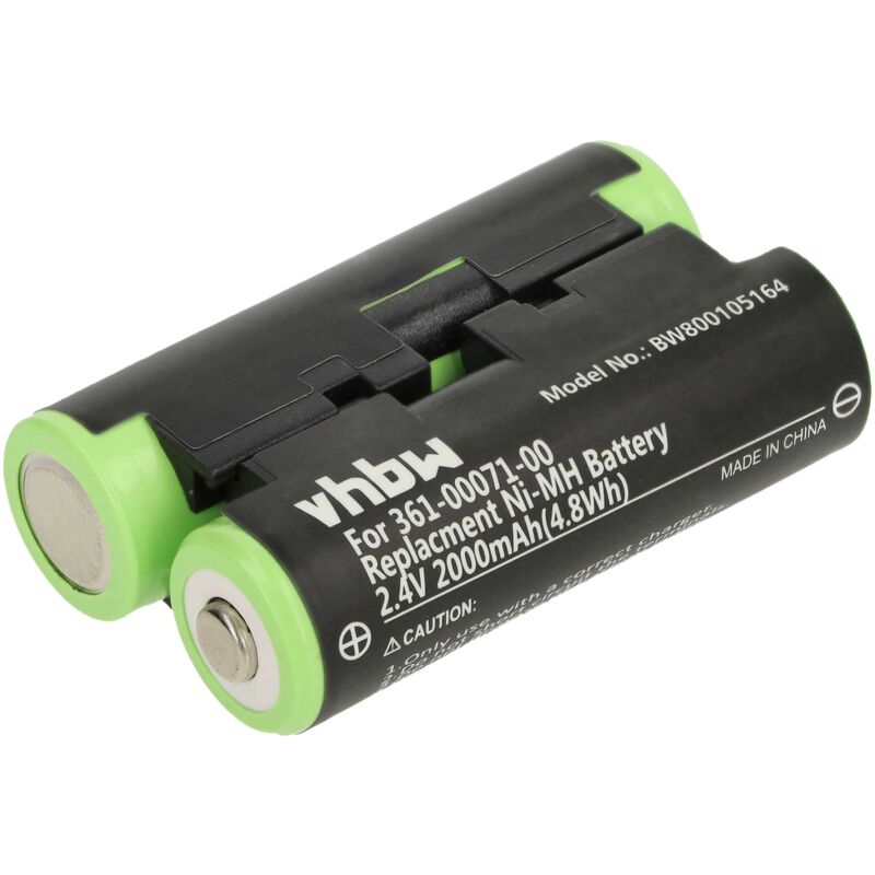 

batería compatible con Garmin GPSMap 64 navegador (2000mAh, 2,4V, NiMH) - Vhbw