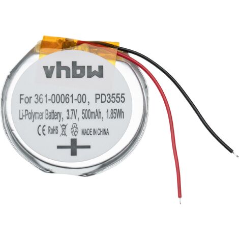 vhbw Batería compatible con Garmin Quatix 6, Quatix 6 Titanium, Quatix 6x smartwatch, reloj de actividad (500 mAh, 3,7 V, Li-poli)