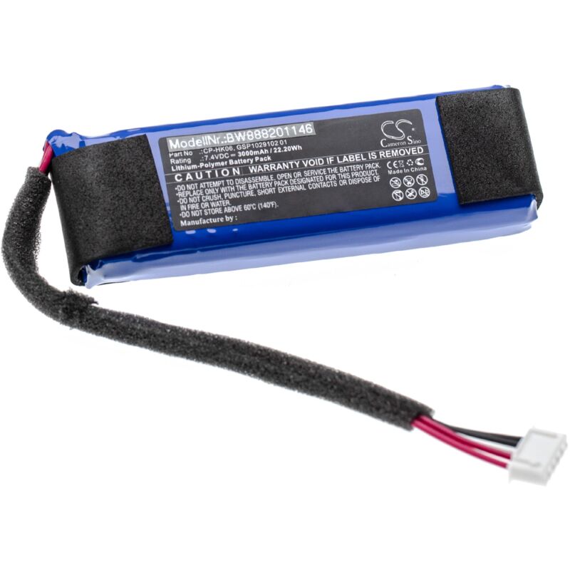 

batería compatible con Harman / Kardon Go Play, Go Play Mini, Go+ Play altavoz altavoces (3000mAh, 7,4V, polímero de litio) - Vhbw