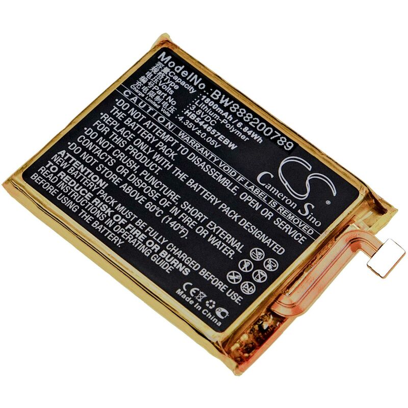 

Batería recargable compatible con Huawei E5878 router (1800 mAh, 3,8 V, polímero de litio) - Vhbw