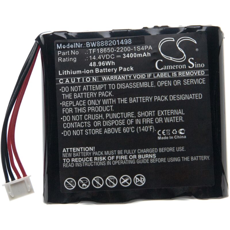 

batería compatible con Marshall Kilburn radio digital (3400mAh, 14,4V, Li-Ion) - Vhbw