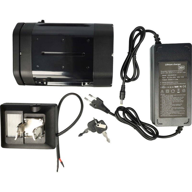 

batería compatible con Mifa ebike bicicleta eléctrica (10Ah, 36V, Li-Ion) - Vhbw