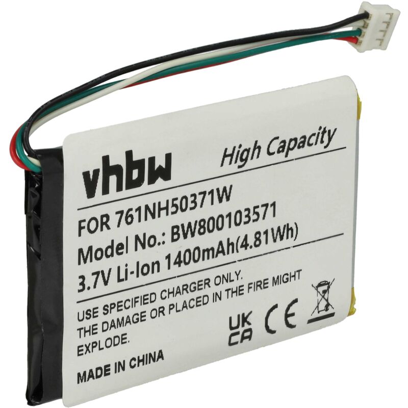 

batería compatible con Navigon 8110, 8130, 8310 navegador (1300mAh, 3,7V, polímero de litio) - Vhbw