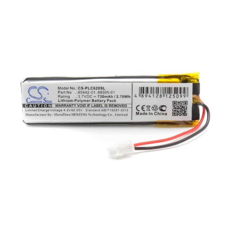 

Batería compatible con Plantronics Calisto 620, 620M, 620UC/M, P620, P620-M reemplaza 89305-011, 85442-01 - (polímero de litio, 730mAh, 3.7V) - Vhbw