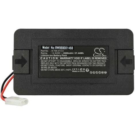 vhbw Batería compatible con Rowenta Smart Force Essential RR694, RR697, RR6943WH robot limpieza negro (2600 mAh, 14,4 V, Li-Ion)