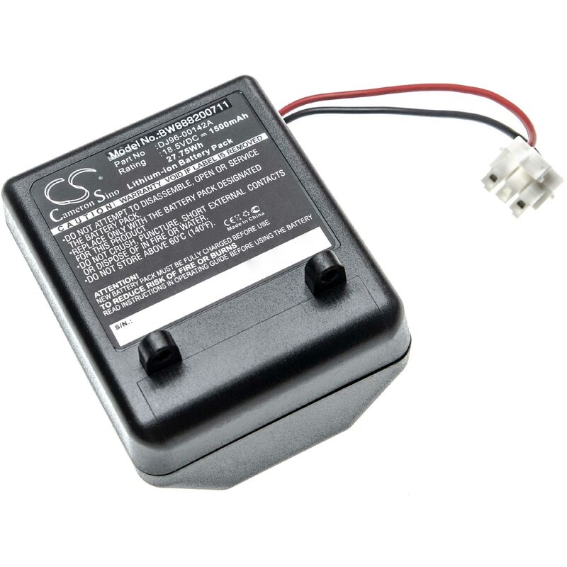

batería compatible con Samsung SS7550, SS7550m, SS7555, SSR200 robot de limpieza (1500mAh, 18.5V, Li-Ion) - Vhbw