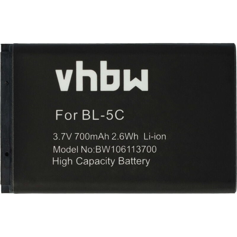 

Batería compatible con Swissvoice SV-29, SV29 móvil reemplaza Swissvoice SV-29 smartphone teléfono (700mAh, 3,7V, Li-Ion) - Vhbw