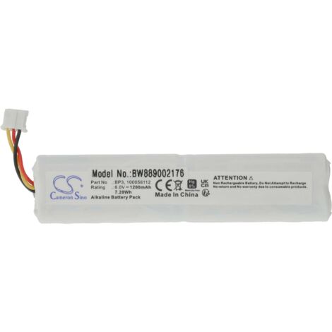 vhbw Batería compatible con Telenot MS 221, MS 211, DSS2, AKG233 sistema de alarma (1200 mAh, 6 V, alcalina)