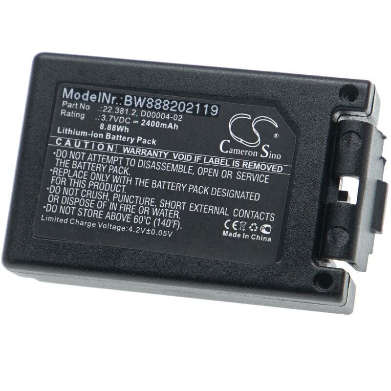 

Batería compatible con Teleradio PN-T19, TG-T11 Mando a Distancia Industrial Control Remoto (2400mAh, 3,7V, Li-Ion) - Vhbw