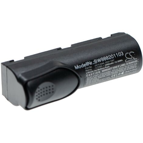 vhbw Batería compatible con Testo 310, 320, 327, 330, 350, 870, 870-1 medidor (3400 mAh, 3,7 V, Li-Ion)