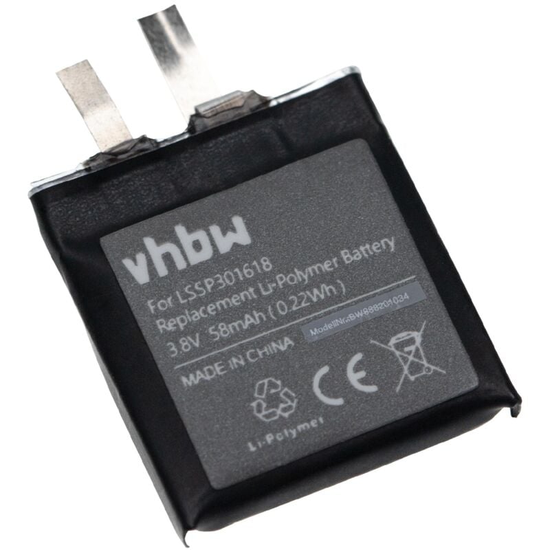 

Batería compatible con TomTom notebook (58mAh 3.8V polímero de litio) - Vhbw