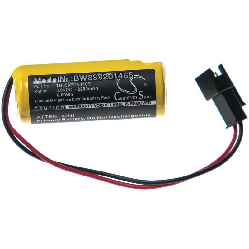 

Batería compatible con Toto TH559EDV410R, TN78-9V310 grifo (2200mAh, 3V, Li-MnO2) - Vhbw