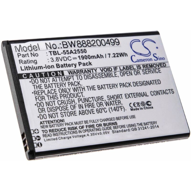 

Batería recargable compatible con TP-Link M7350, M7350 Version 1.0-4.0, M7350 Version 2, TL-TR961 router (1900 mAh, 3,8 V, Li-Ion) - Vhbw