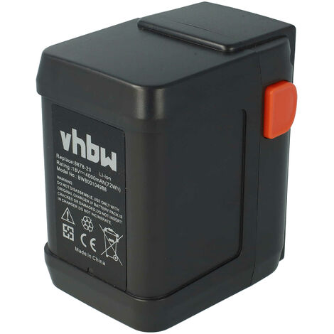 vhbw Batería de Li-Ion 4000mAh (18V) para herramientas Gardena EasyCut 8873, 50-Li reemplaza 8835-U, 8835-20, 8839, 8839-20.