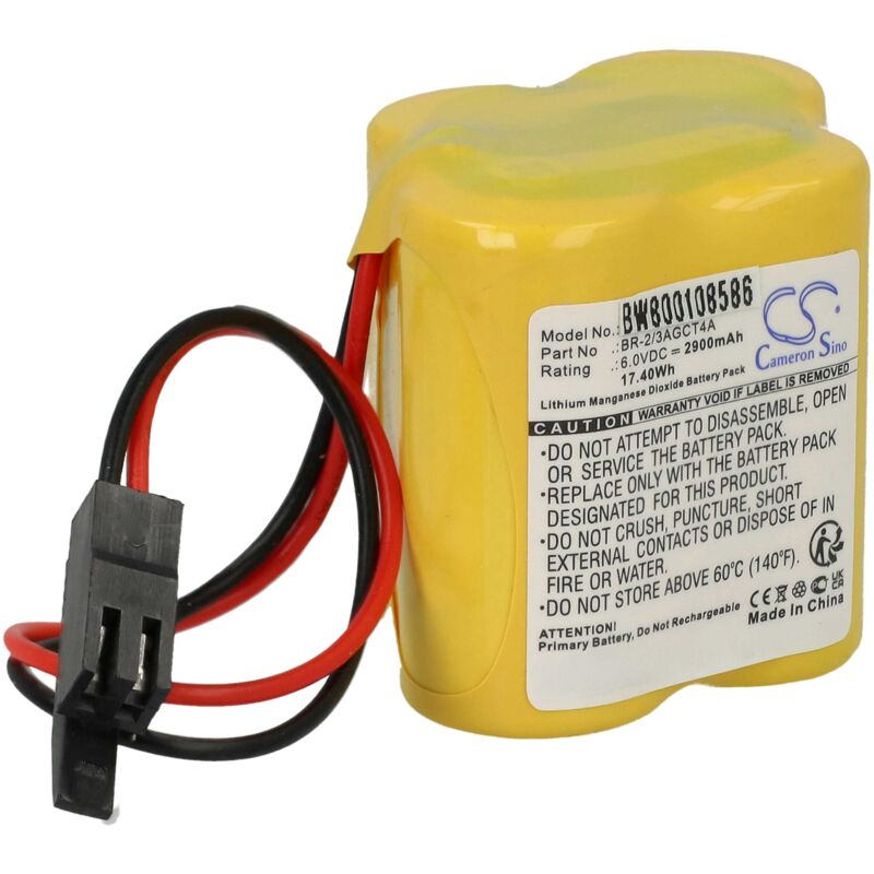 

Batería de Li-Ion 4400mAh (6V) para Allen Bradley 1747-L551 SLC 5/05 Central Processor Unit 16Kb Memory E-Net Processor reemplaza BR-2/3AGCT4A. - Vhbw