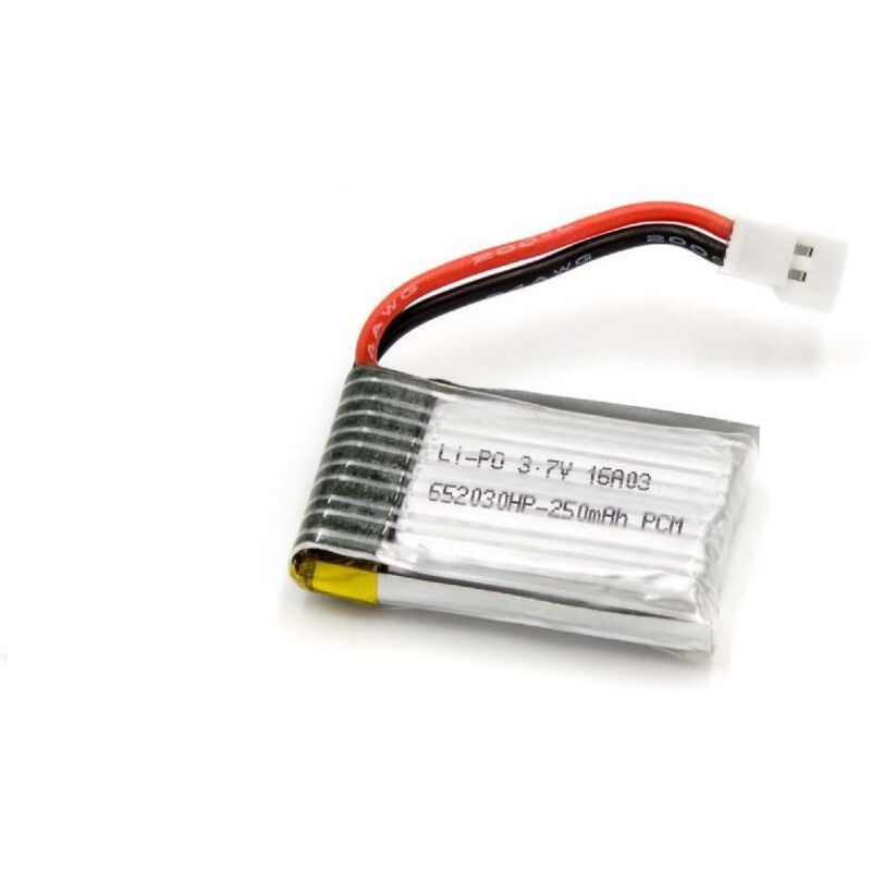 

Batería de polímero de litio 250mAh (3.7V) para modelaje dron Revell 23963, Quad Copter Space Motion como 44163. - Vhbw
