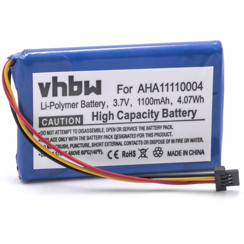 

Batería Li-Ion 1100mAh (3.7V) para navegador GPS compatible con TomTom Go 4FA50, 510, 520, 520 WIFI - Vhbw