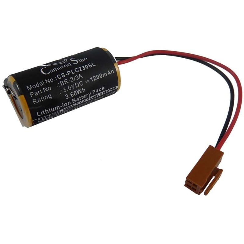 

vhbw batería Li-Ion 1200mAh (3V) para Fanuc 90-30 Series, A03B-0805-K011, A06B Control, A06B-0168-D111 sustituye BR2/3A, B9712T, CR17335...