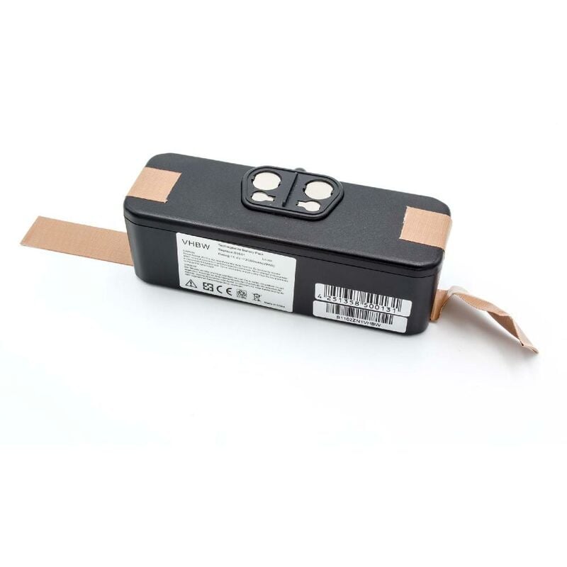 

Batería Li-Ion 2000mAh (14.4V) compatible con iRobot Roomba 660, 665, 670, 671, 675, 790, 966 aspiradoras reemplaza 11702, VAC-500NMH-33. - Vhbw