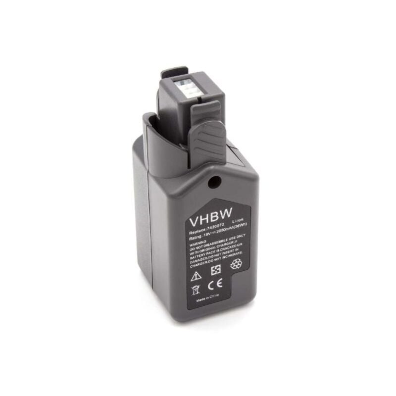 

batería Li-Ion 2000mAh (18V) para herramientas eléctricas Wolf Garten y 7420090, 7420072, entre otras. - Vhbw