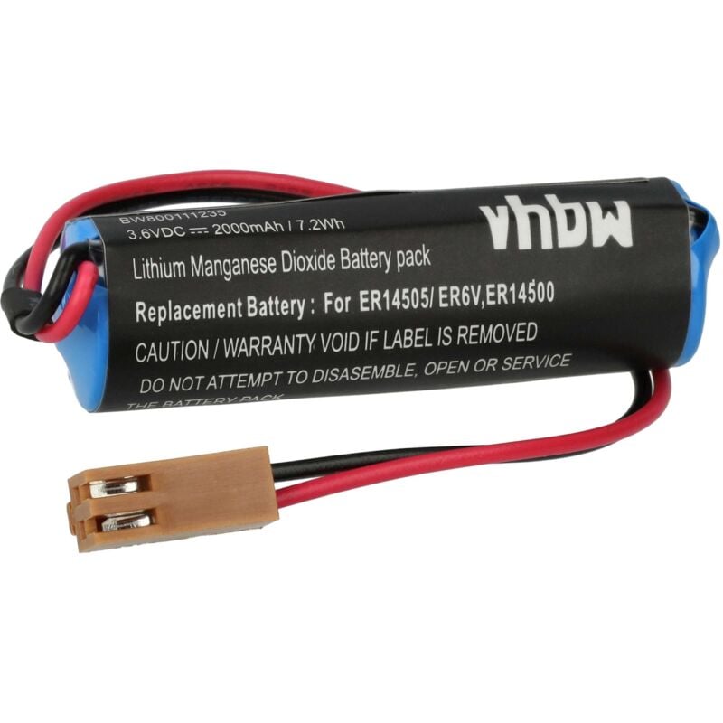 

Batería recargable compatible con Mitsubishi ER6V C4 medidor (2000 mAh, 3,6 V, Li-Ion) - Vhbw