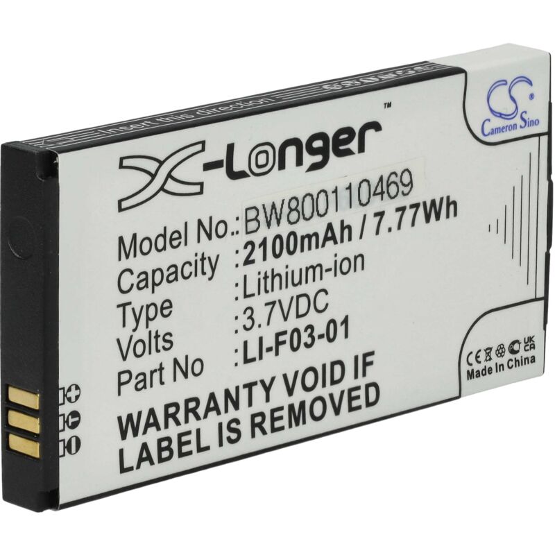 

Batería Li-Ion 2100mAh (3.7V) para Golf GPS Rangefinder Golfbuddy DSC-GB600, GB3-PT4, Platinum 4, PT4 y LI-F03-01. - Vhbw