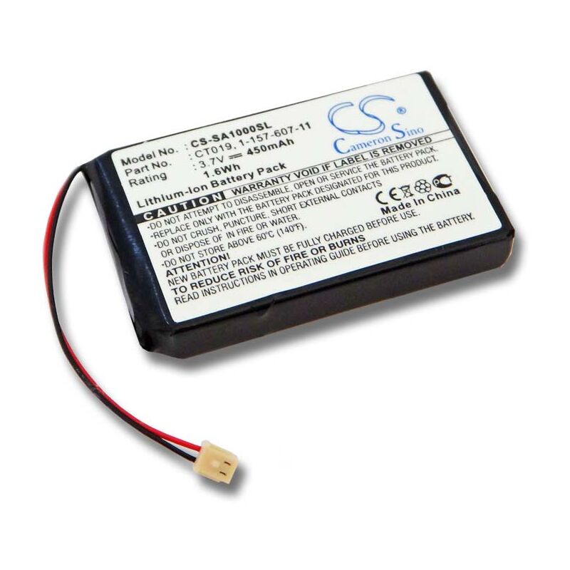 

Batería Li-Ion 450mAh (3.7V) compatible con Sony NW-A1000, NW-A1200; Video, reproductor MP3 - Vhbw