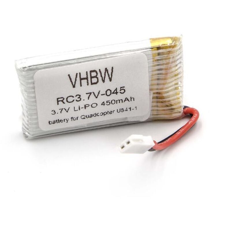 

Batería Li-Ion 450mAh (3.7V) para modelaje cuadricóptero U841-1, U841-16, U843 - Vhbw