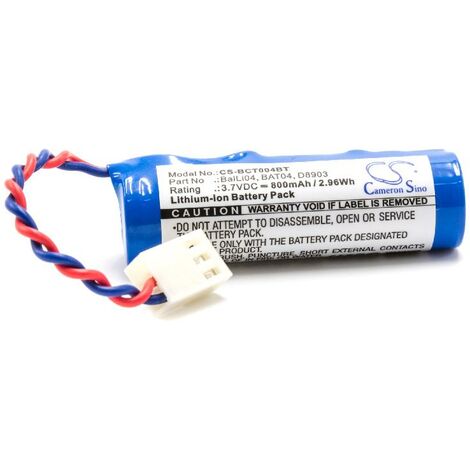 vhbw Batería Li-Ion 800mAh (3.7V) para sistema de alarma, "Alarm Control Home Security" Logisty L3260, L3260F, L3260X, L3261F, L3262F, L3303