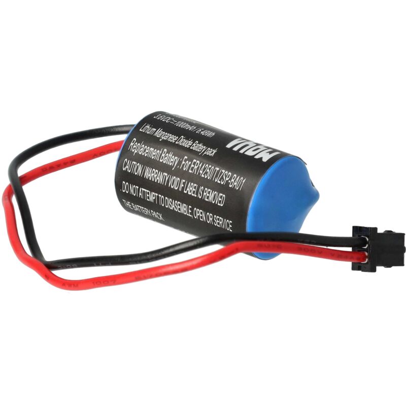 

Batería Li-MnO2 1000mAh (3.6V) para amplificadores Omron SGDH, SGDH ServoRack, Sigma 2, V Servo Drive - Vhbw
