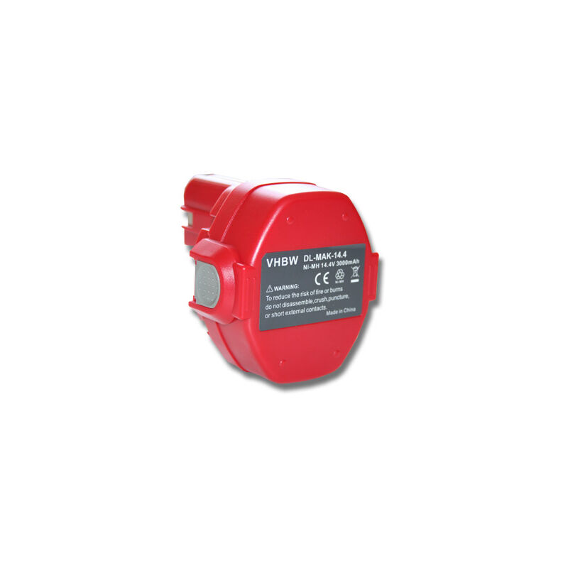 

batería Ni-MH 3000mAh (14.4V) para herramientas Viega Picco, PT3-AH y Makita 1420, 1422, 1422 192600-1, 192600-1. - Vhbw