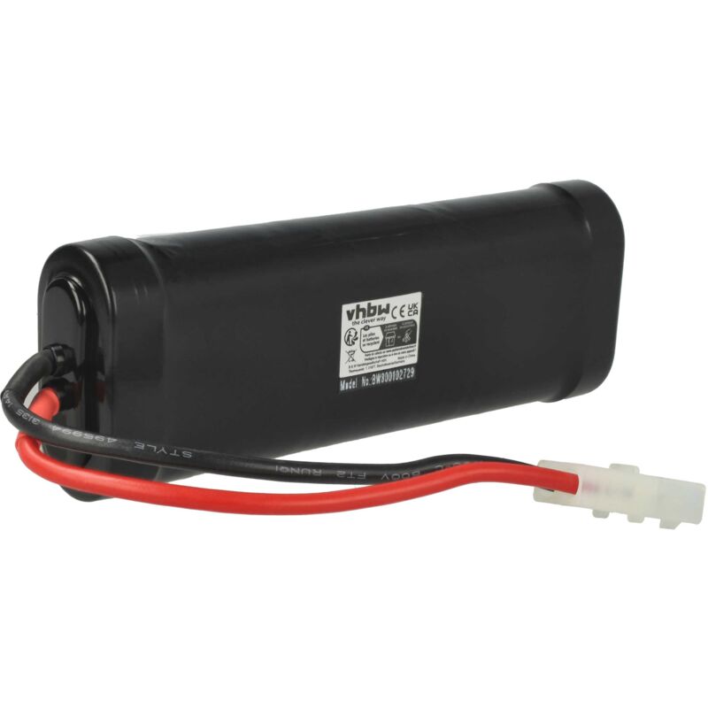 

Batería Ni-MH 3600mAh 7.2V con conector T-Plug(f) para diversos modelos de coches de radio control, helicópteros, aviones y barcos de modelismo.