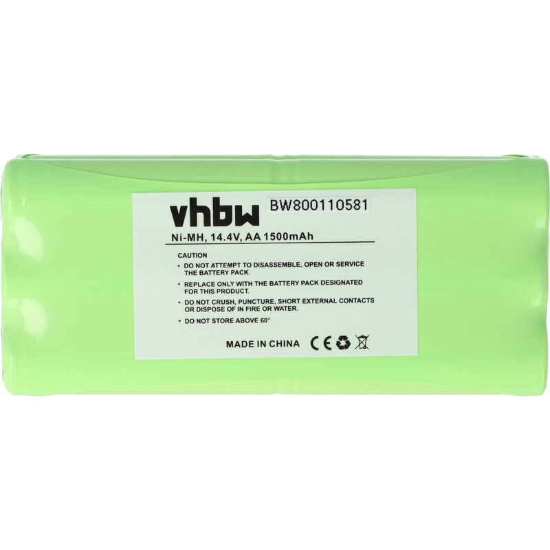 

Batería compatible con Dirt Devil Fusion M611, Libero, Puck M610, M610-1 robot aspirador, robot doméstico (1500 mAh, 14,4 V, NiMH) - Vhbw
