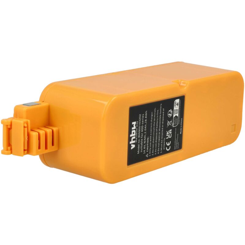 

Batería compatible con iRobot Roomba 4978, 5105, 5210, 5250, Discovery 400, Discovery SE, FloorVac 400 aspiradoras (2000mAh, 14,4 V, NiMH) - Vhbw