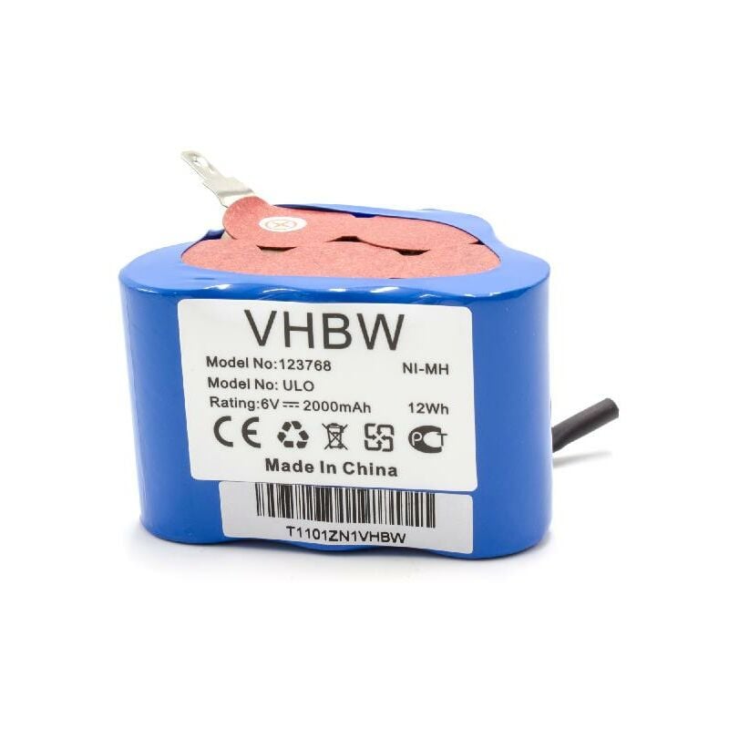 

Batería (pack) compatible con Zündapp, Kreidler, DKW, KTM, Hercules, Puch (motocicletas con motor Sachs, controlador de carga Ulo Box 2000mAh) - Vhbw