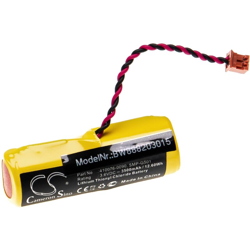 

vhbw Batería no recargable reemplaza Denso LS17500-DST, SMP-G501 para Controlador Lógico Programable, PLC (3500 mAh, 3,6 V, Li-SOCl2)