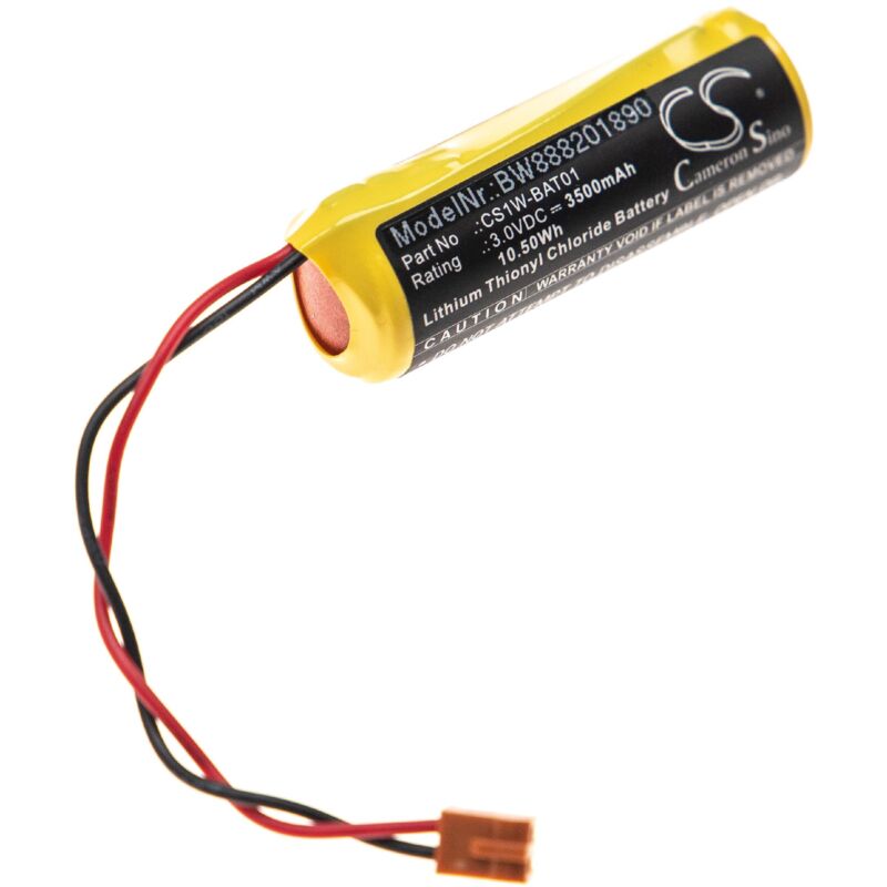 

Batería no recargable reemplaza Omron CS1W-BAT01 para controlador de periférico (3500 mAh, 3,6 V, Li-SOCl2) - Vhbw