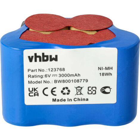 vhbw Batería (pack) compatible con Zündapp , etc. ciclomotores con controlador de carga (3 Ah, 6 V, NiMH)