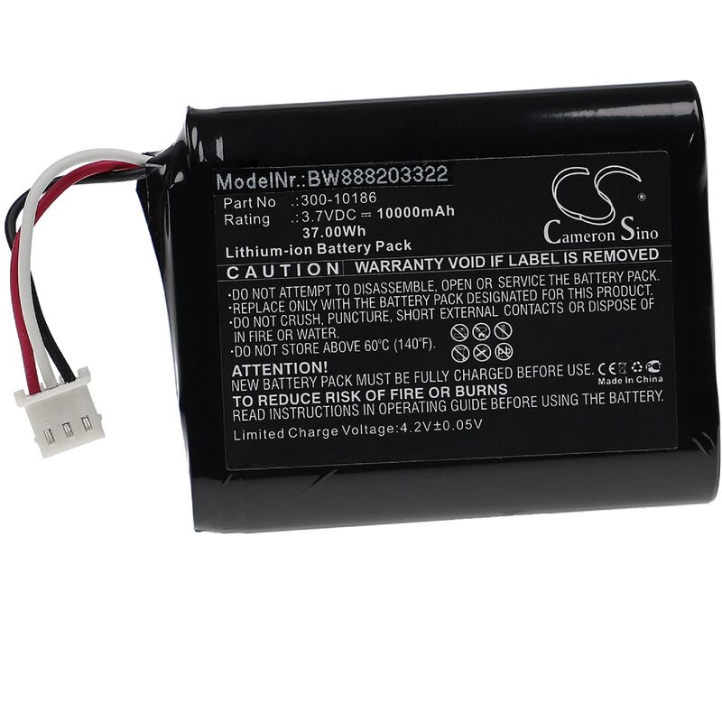 

Batería recargable compatible con ADT Command Smart Security Panel panel táctil inalámbrico, touchpad (10000 mAh, 3,7 V, Li-Ion) - Vhbw