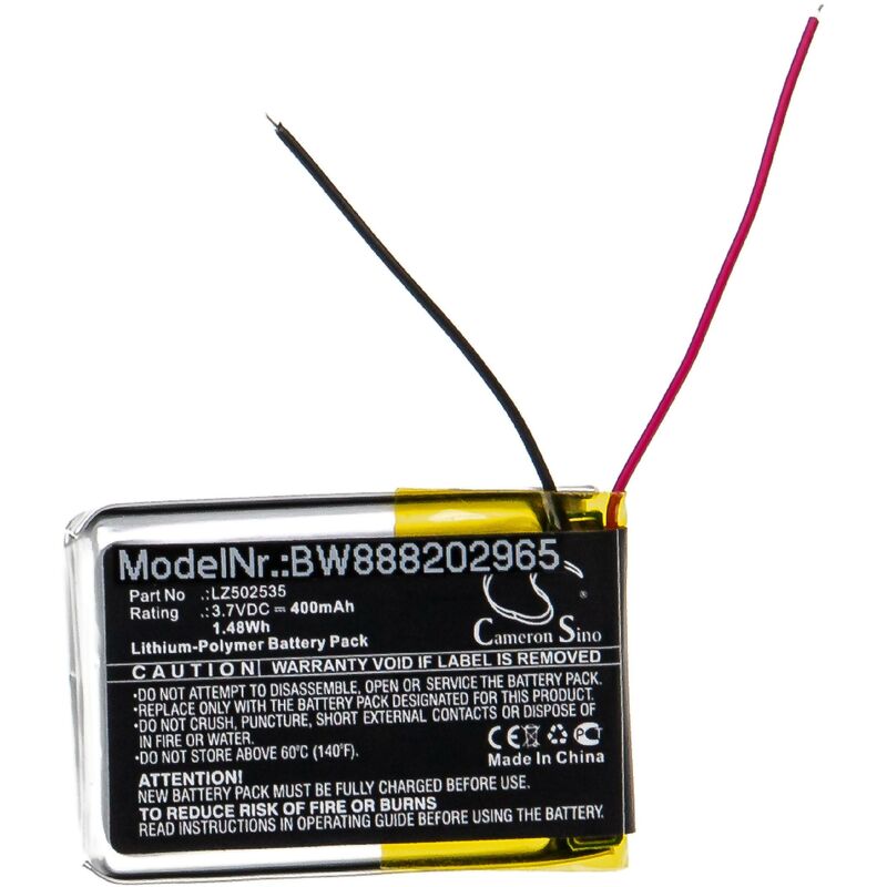 

Batería recargable compatible con Altec Lansing IMW257-OW-TA, IMW258 altavoces, cajas acústicas, bafles (400 mAh, 3,7 V, polímero de litio) - Vhbw