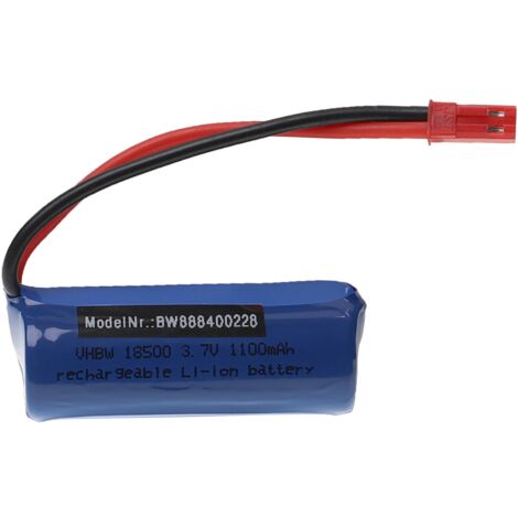 vhbw Batería recargable compatible con Fei Lun FT008 modelismo (1100mAh, 3,7V, Li-Ion)