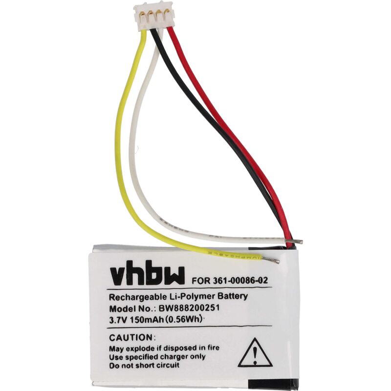 

Batería recargable compatible con Garmin Edge 130, 3LA037240 ordenador de bicicleta con GPS (150 mAh, 3,7 V, polímero de litio) - Vhbw