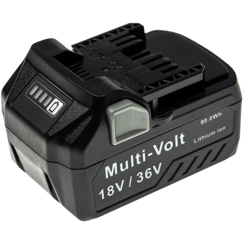 

Batería recargable compatible con HiKOKI CJ36DB, CN18DSL, CR36DA, CR36DAQ4, CS3630DA herramientas eléctricas (5000 / 2500 mAh, Li-Ion, 18 / 36 V)