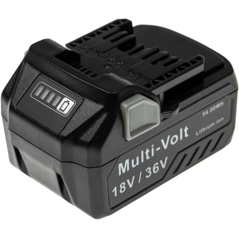 

vhbw Batería recargable compatible con HiKOKI WH18DBFL2, WH36DB, WR36DA, WR36DB herramientas eléctricas (3000 / 1500 mAh, Li-Ion, 18 / 36 V)