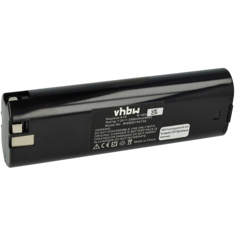

Batería recargable compatible con Milwaukee P7.2 herramientas eléctricas (3300 mAh, NiMH, 7,2 V) - Vhbw