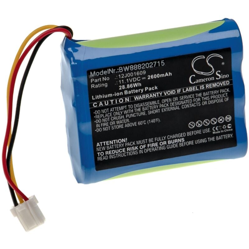 

vhbw Batería recargable compatible con Moneual Everybot RS500, RS700 aspiradora, robot limpieza (2600 mAh, 11,1 V, Li-Ion)