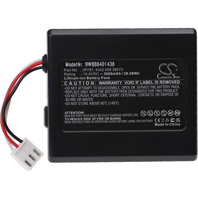 

Batería recargable compatible con Philips FC8792, FC8794, FC8794/01, FC8794/31, FC8794/82 aspiradora, robot limpieza (2600 mAh, 10,8 V, Li-Ion) - Vhbw